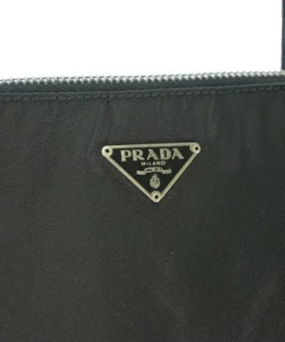 Prada black Tessuto tote double top handles enameled logo - Picture 7 of 7